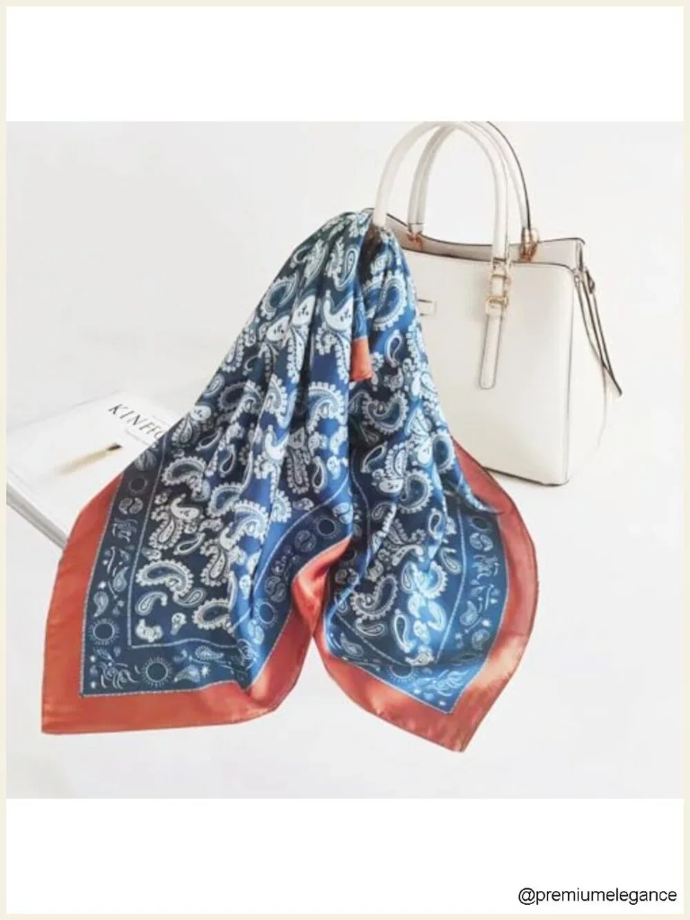 Silk Like Satin Scarf for Women Head Hair Neck Purse Scarf